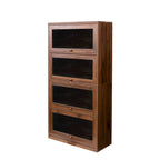 Armoire de rangement vitrée avec étagère de présentation