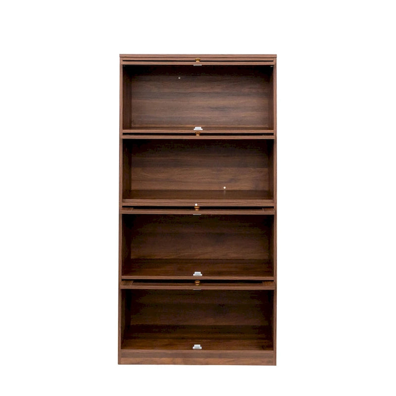 Armoire de rangement vitrée avec étagère de présentation