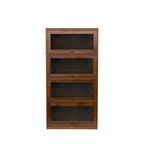 Armoire de rangement vitrée avec étagère de présentation
