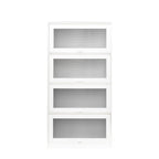 Armoire de rangement vitrée avec étagère de présentation