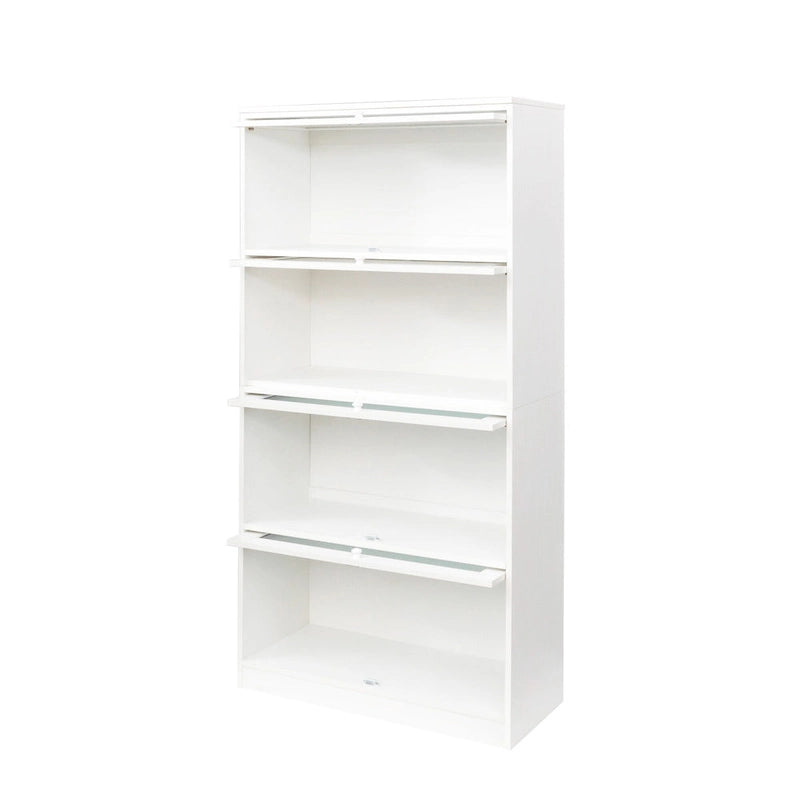Armoire de rangement vitrée avec étagère de présentation
