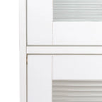 Armoire de rangement vitrée avec étagère de présentation