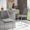 Tabourets de bar en cuir synthétique avec piètement en métal, lot de 2