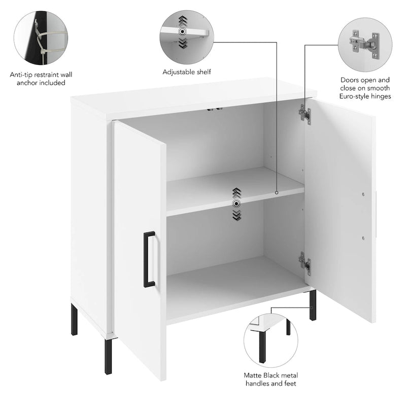 Meuble de rangement bas avec portes
