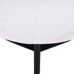Table basse piédestal de 31 po avec plateau en marbre