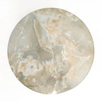 Table d'appoint ronde effet marbre pour l'intérieur et l'extérieur