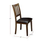 Ensemble table à manger ronde avec 2 chaises