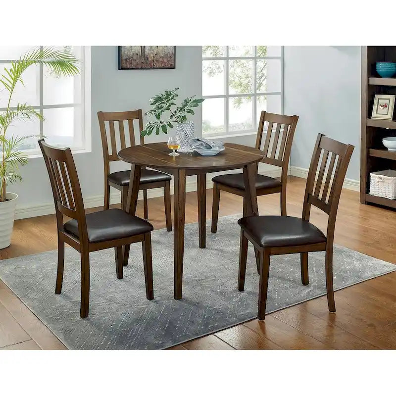 Ensemble table à manger ronde avec 2 chaises