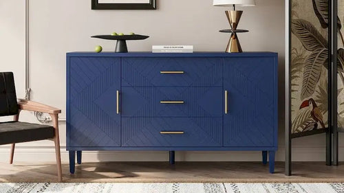55 Stylish and Functional Buffet/Sideboard Cabinet with Carved Effect
