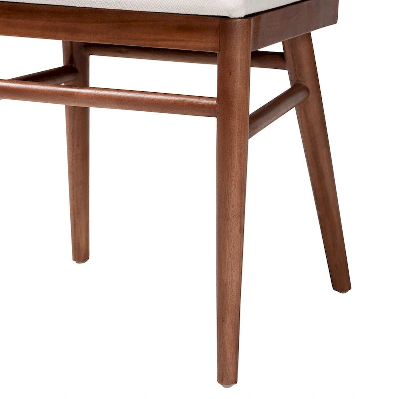 Chaise de salle à manger bohème en bois d'acacia et jonc de mer