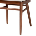 Chaise de salle à manger bohème en bois d'acacia et jonc de mer