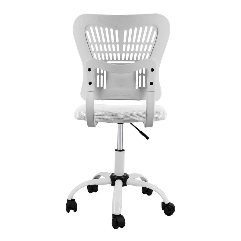 Chaise de bureau sans accoudoirs en maille, avec hauteur réglable