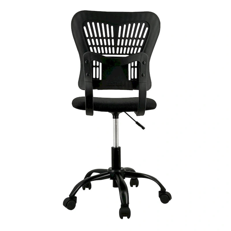 Chaise de bureau sans accoudoirs en maille, avec hauteur réglable