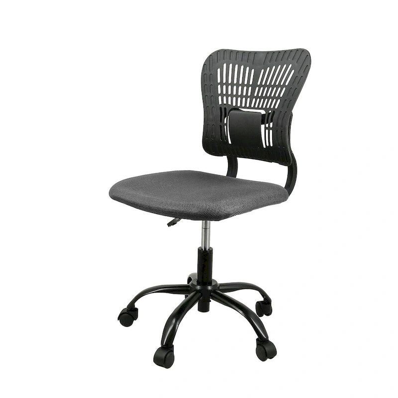 Chaise de bureau sans accoudoirs en maille, avec hauteur réglable