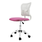 Chaise de bureau sans accoudoirs en maille, avec hauteur réglable