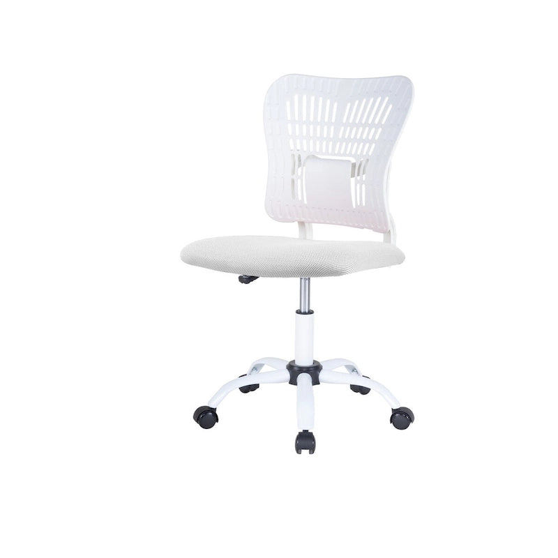 Chaise de bureau sans accoudoirs en maille, avec hauteur réglable