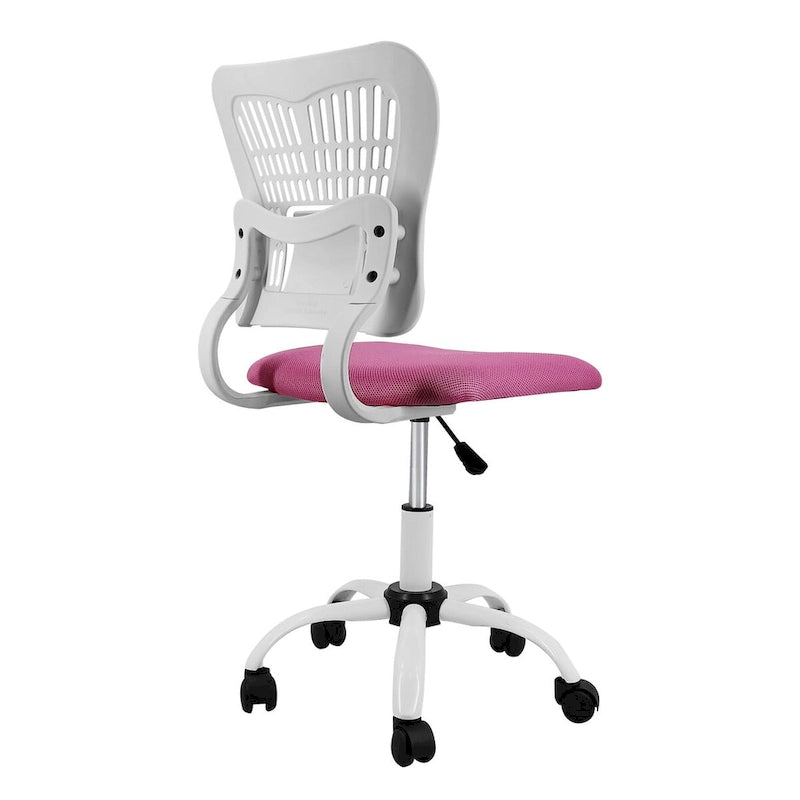 Chaise de bureau sans accoudoirs en maille, avec hauteur réglable