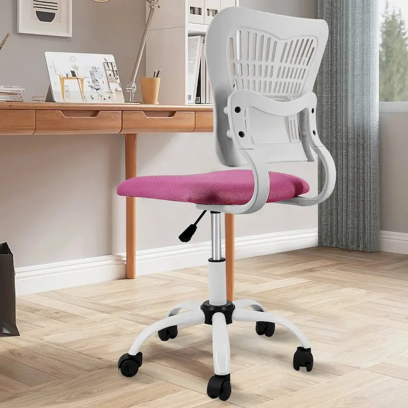 Chaise de bureau sans accoudoirs en maille, avec hauteur réglable