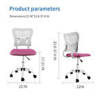 Chaise de bureau sans accoudoirs en maille, avec hauteur réglable
