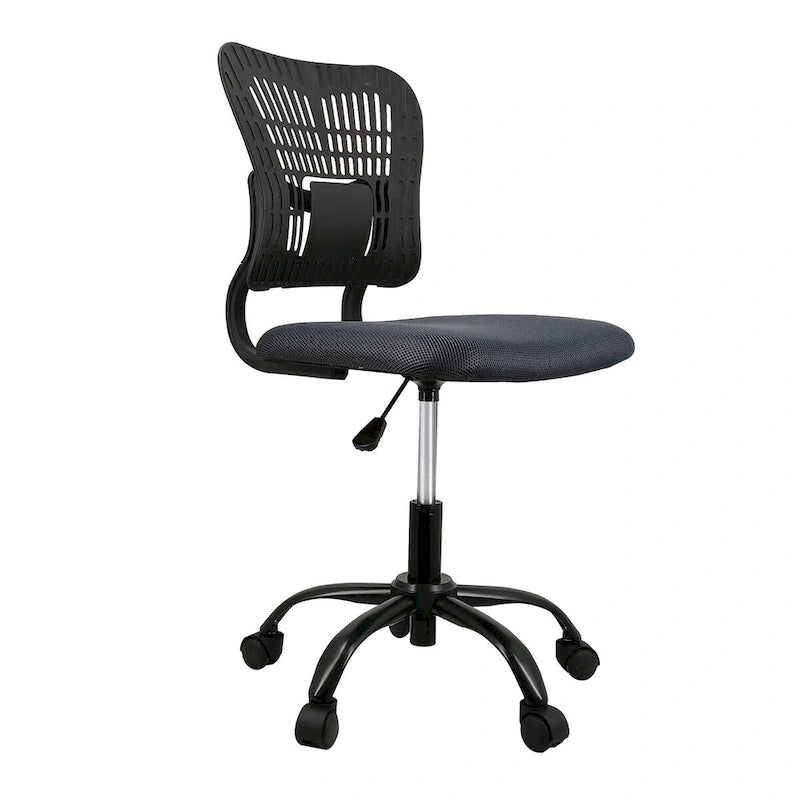 Chaise de bureau sans accoudoirs en maille, avec hauteur réglable