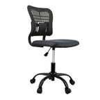 Chaise de bureau sans accoudoirs en maille, avec hauteur réglable