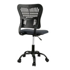 Chaise de bureau sans accoudoirs en maille, avec hauteur réglable