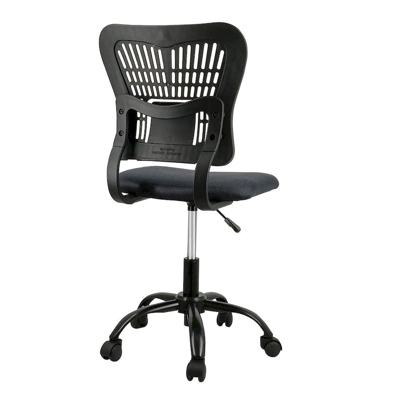 Chaise de bureau sans accoudoirs en maille, avec hauteur réglable