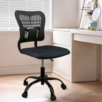 Chaise de bureau sans accoudoirs en maille, avec hauteur réglable