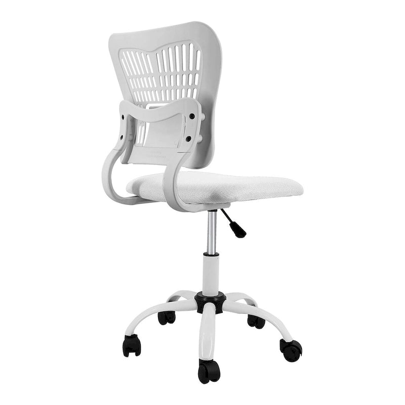 Chaise de bureau sans accoudoirs en maille, avec hauteur réglable