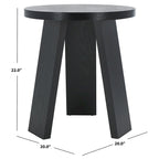 Table d'appoint Julianna Wood - 50,8L x 50,8P x 55,9H