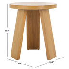 Table d'appoint Julianna Wood - 50,8L x 50,8P x 55,9H